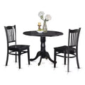 Round Dinette Set - 4 Chairs - Kitchen Dining Table Set - Rubber Wood - Modern Design