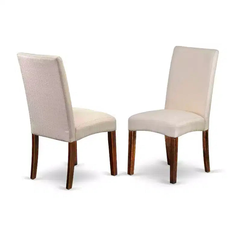 Set da pranzo HomeStock 3 pezzi con piano in legno massello finitura mogano e tavolo con ribalte laterali