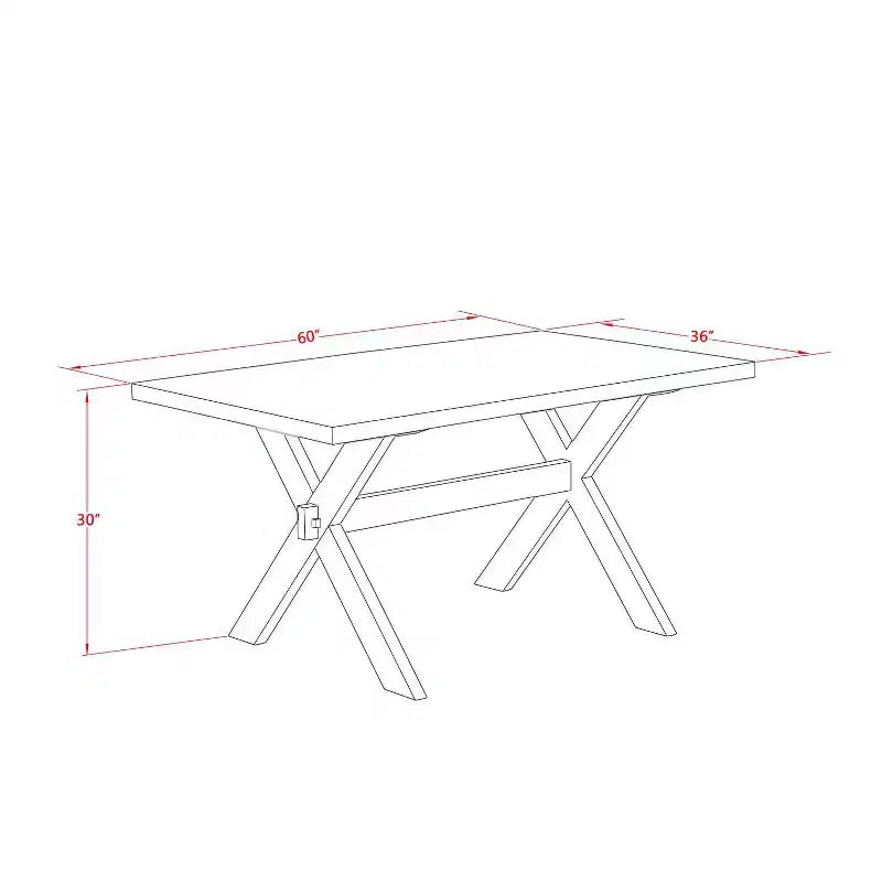Tavolo da Pranzo HomeStock 7 Pezzi in Legno Massello Finitura Bianco Lino Spazzolato con 6 Sedie