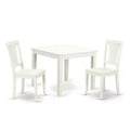 Square Dining Set 36 Inch Table with 2 Chairs - Classic Comfort Patio Furniture