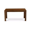5-Piece Natural Brown Finish Solid Wood Top-Rectangular Dining Room Set-Seats 4