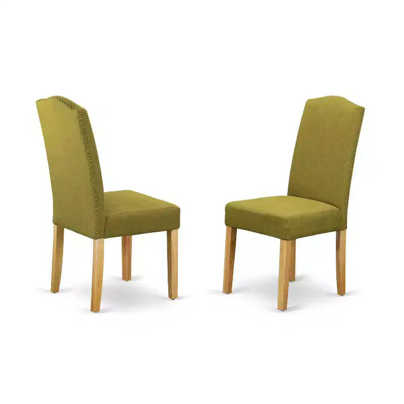HomeStock Set da Pranzo 5 Pezzi con Piano in Legno Massello Finitura Rovere Naturale - Posti a Sedere per 4