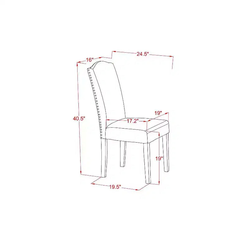 Set Tavolo da Cucina con 2 Sedie, Tavolo da Pranzo a Ribalta, Sedie Parsons in Tessuto di Lino, Finitura Rovere