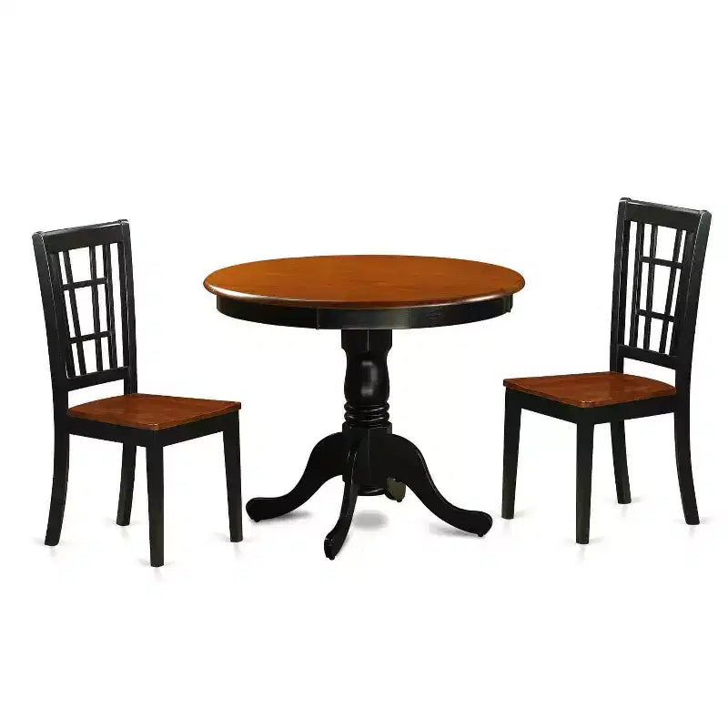 Set Tavolo da Pranzo con Sedie - Mobili Sala da Pranzo in Legno per 4