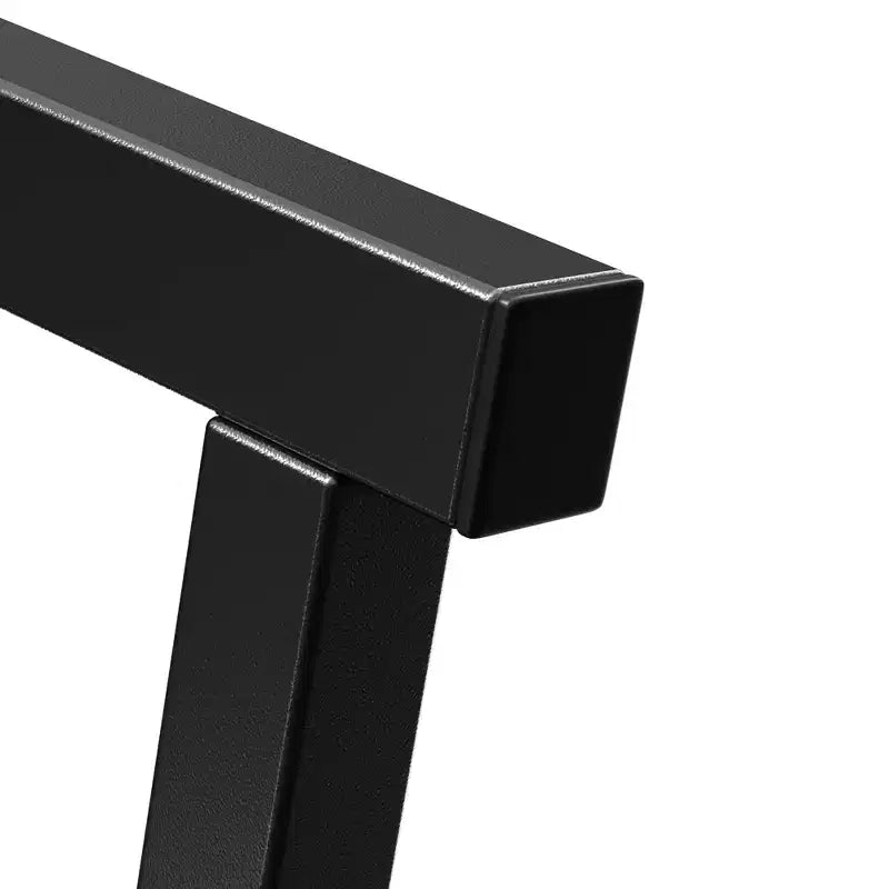 VECELO Set tavolo da pranzo da cucina per 2 persone, 3 pezzi tavolo e sedie da bar altezza bancone con sedie in pelle PU e ripiani portaoggetti, Marmo Nero/Rovere/Marrone