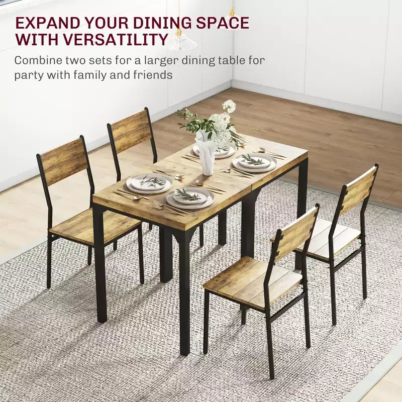 Set da pranzo 3 pezzi per 2 persone, Set tavolo da pranzo per angolo colazione, Spazi piccoli, Appartamento, Salvaspazio
