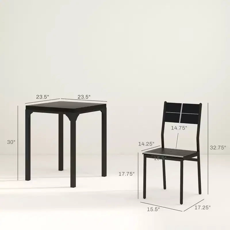 Set da pranzo 3 pezzi per 2 persone, Set tavolo da pranzo per angolo colazione, Spazi piccoli, Appartamento, Salvaspazio
