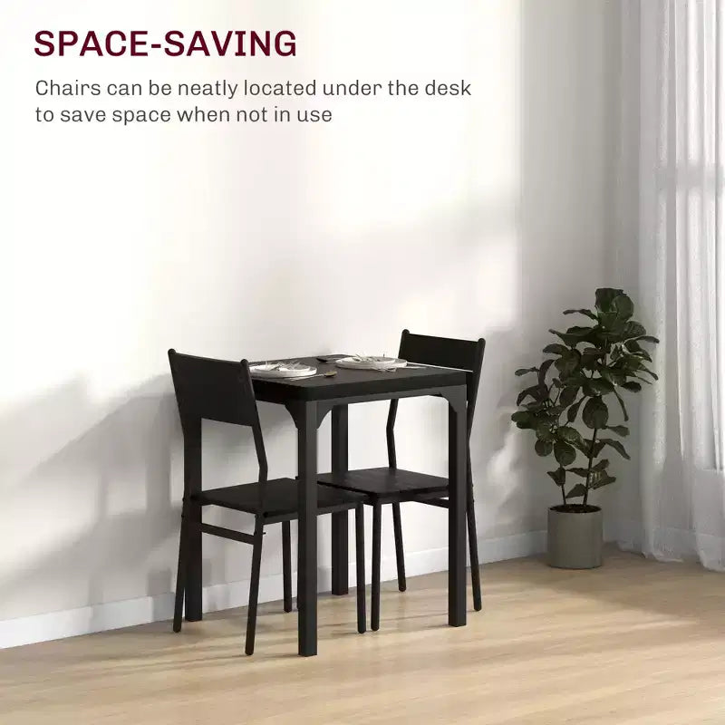 Set da pranzo 3 pezzi per 2 persone, Set tavolo da pranzo per angolo colazione, Spazi piccoli, Appartamento, Salvaspazio