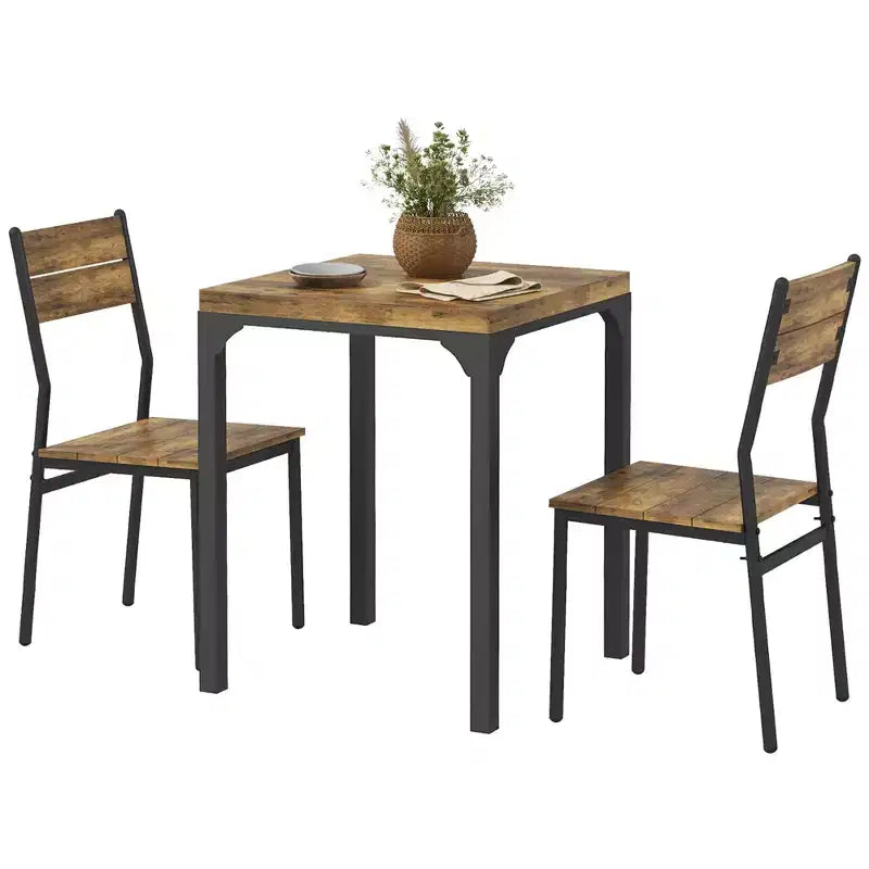 Set da pranzo da 3 pezzi per 2 persone, ideale per la colazione, piccoli spazi e appartamenti, salvaspazio