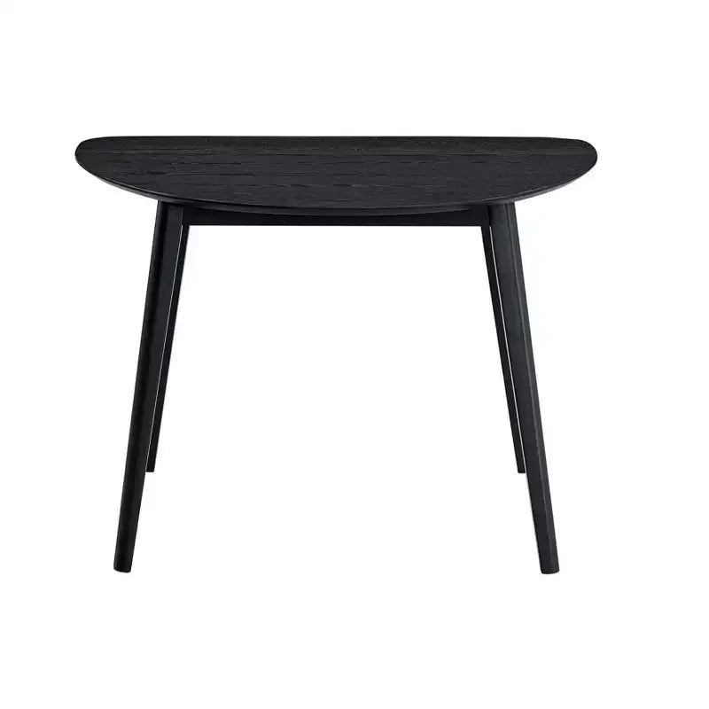 GDFStudio Zephyra Set da Pranzo Moderno da 3 Pezzi in Legno di Gomma con Sedie Rivestite in Lino