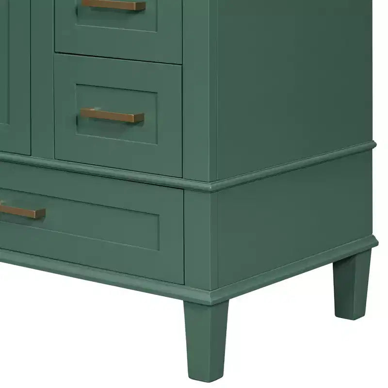 Mobile bagno da 75 cm con lavabo in ceramica sottopiano, mobiletto bagno moderno con 3 cassetti e 1 anta a chiusura ammortizzata