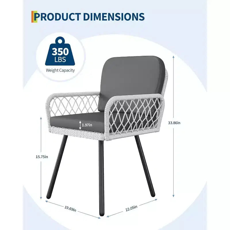 Set da pranzo da esterno di 7 pezzi per 6 persone, tavolo in vetro temperato da 150 cm con struttura in metallo e 6 sedie in rattan, set da patio per giardino, cortile, bordo piscina