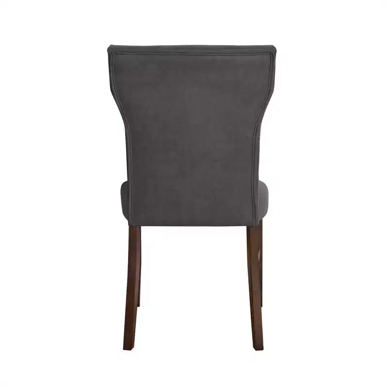 ChaletPosh Set da Pranzo 7 Pezzi con Sedie Rivestite in Lino