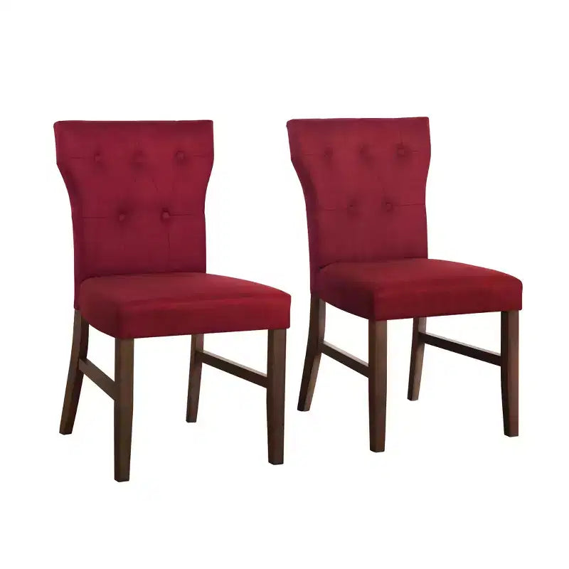 ChaletPosh Set da Pranzo 7 Pezzi con Sedie Rivestite in Lino