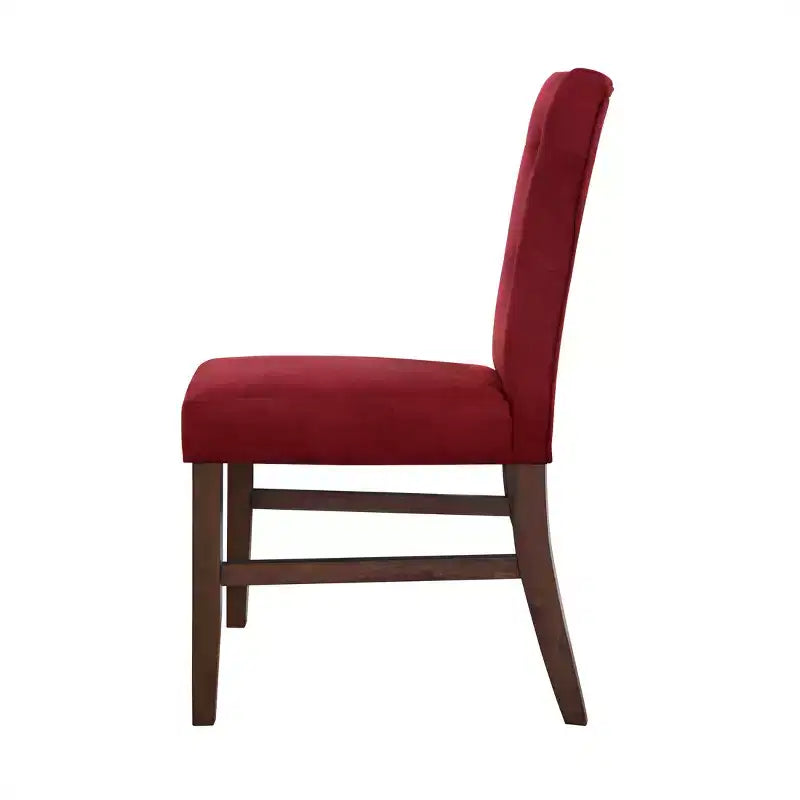 ChaletPosh Set da Pranzo 7 Pezzi con Sedie Rivestite in Lino