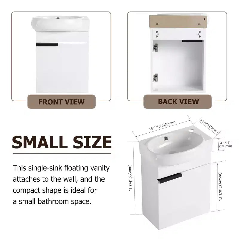 Mobile bagno con lavabo in ceramica e ante a chiusura ammortizzata, mobile bagno in legno massello, mobile bagno sospeso lucido