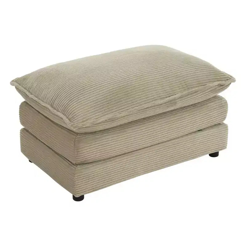 35.4 Ottoman Dual-layer Ottoman for Living Room Bedroom Dark Brown