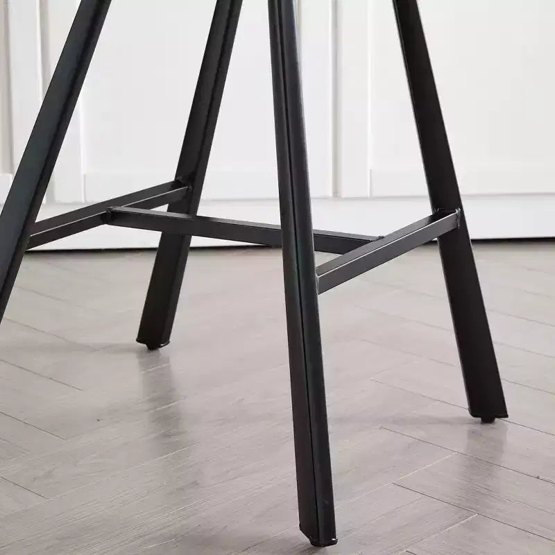 26H Sleek Bar Stools with Ergonomic Back,Set of 2,Counter Height Bar Stools for Kitchen Island,Sturdy Metal Frame,300lbs Capacity