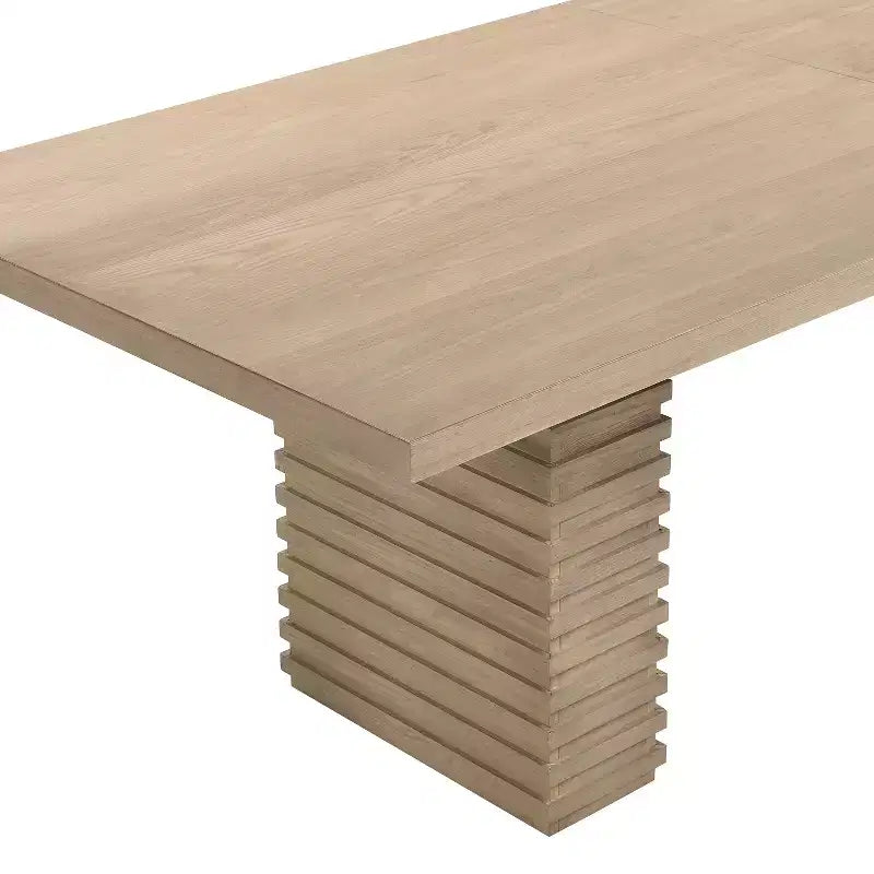 Christopher Knight Home Delia Tavolo da Pranzo 9 Pezzi Stile Fattoria con Sedie Imbottite in Rattan e Legno di Gomma