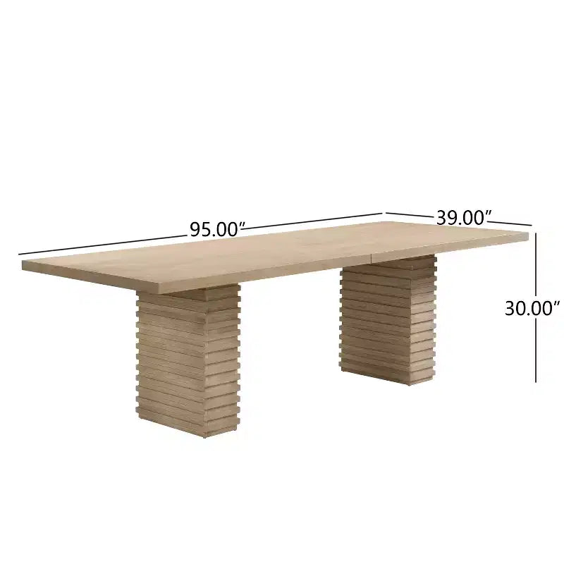 Christopher Knight Home Delia Tavolo da Pranzo 9 Pezzi Stile Fattoria con Sedie Imbottite in Rattan e Legno di Gomma