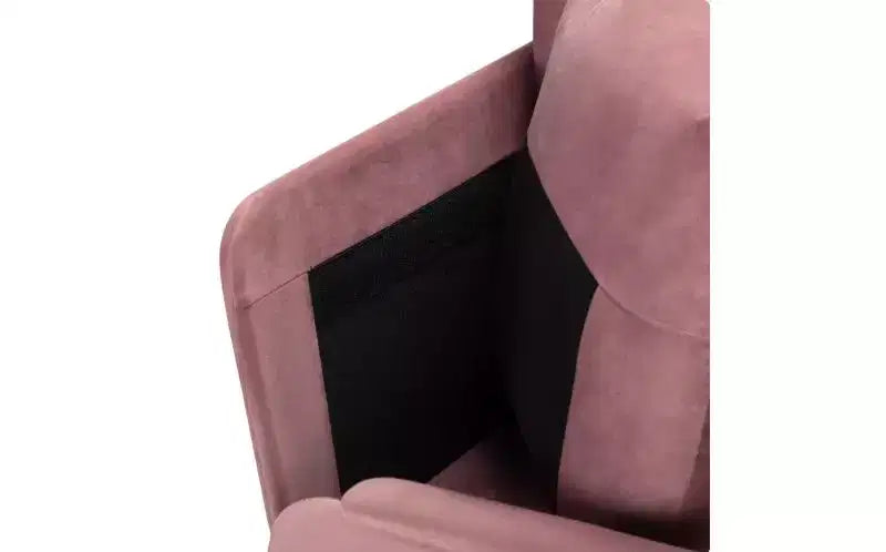 Divanetto Moderno con Struttura in Metallo e Braccioli Imbottiti, Divano Futon Rivestito per Soggiorno, Appartamento