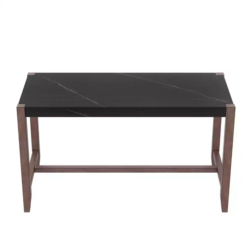 Set da pranzo per 4 persone con tavolo ad altezza bancone in marmo, set da 5 pezzi con tavolo da bar e 4 sedie imbottite per sala da pranzo, pub, cucina, piccoli spazi