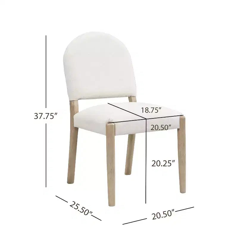 Christopher Knight Home Sarita, set da 5 pezzi moderno da pranzo con sedie imbottite in legno di gomma