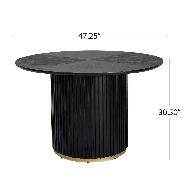 Set da pranzo rotondo moderno Christopher Knight Home Sonal da 5 pezzi con 4 sedie imbottite in legno di gomma