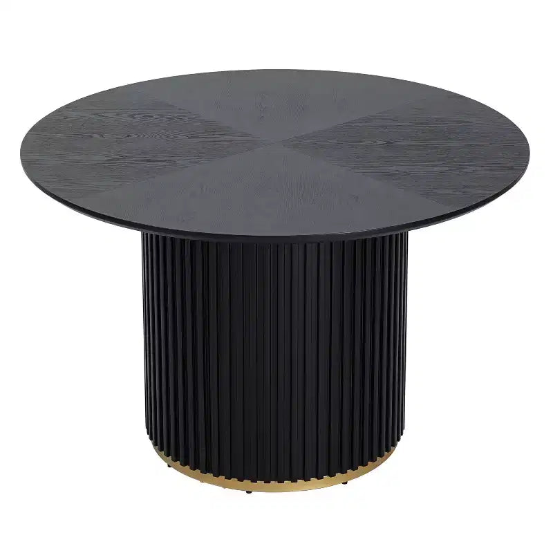 Set da pranzo rotondo moderno Christopher Knight Home Sonal da 5 pezzi con 4 sedie imbottite in legno di gomma