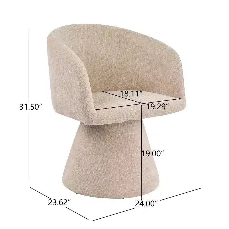 Christopher Knight Home Busaba Moderno Set da Pranzo da 7 Pezzi in Legno e Metallo con Sedie Girevoli a 180