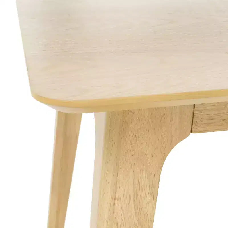 Set da pranzo imbottito in tessuto in legno di gomma moderno di metà secolo a 5 pezzi Isolde Christopher Knight Home