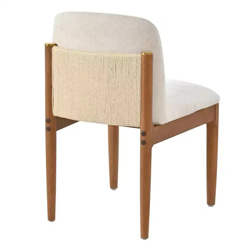 Christopher Knight Home Hassan Set da Pranzo Moderno 7 Pezzi in Legno di Gomma con Tavolo Ovale e Design in Corda Intrecciata