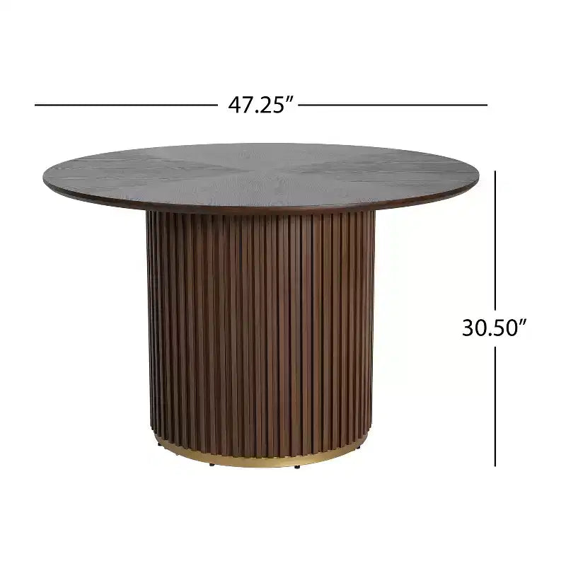 Set da pranzo imbottito contemporaneo in legno di caucciù a 5 pezzi Christopher Knight Home Kieran
