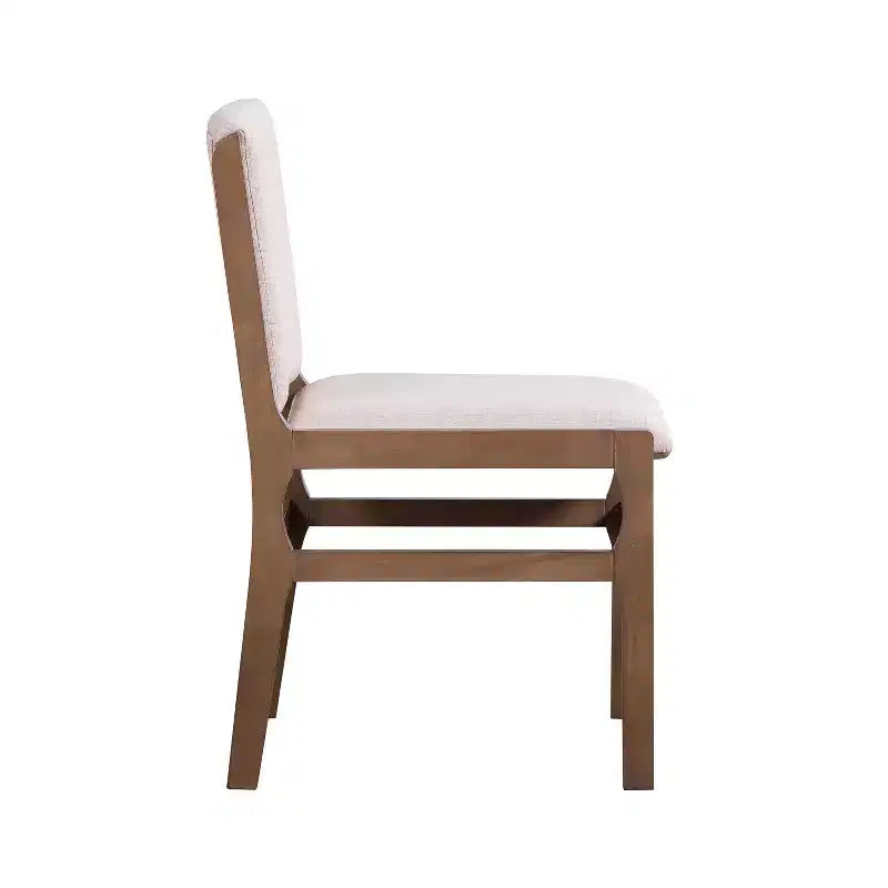 Set da pranzo imbottito contemporaneo in legno di caucciù a 5 pezzi Christopher Knight Home Kieran