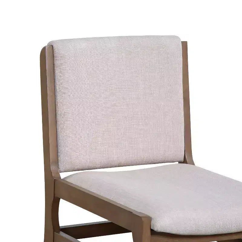 Set da pranzo imbottito contemporaneo in legno di caucciù a 5 pezzi Christopher Knight Home Kieran