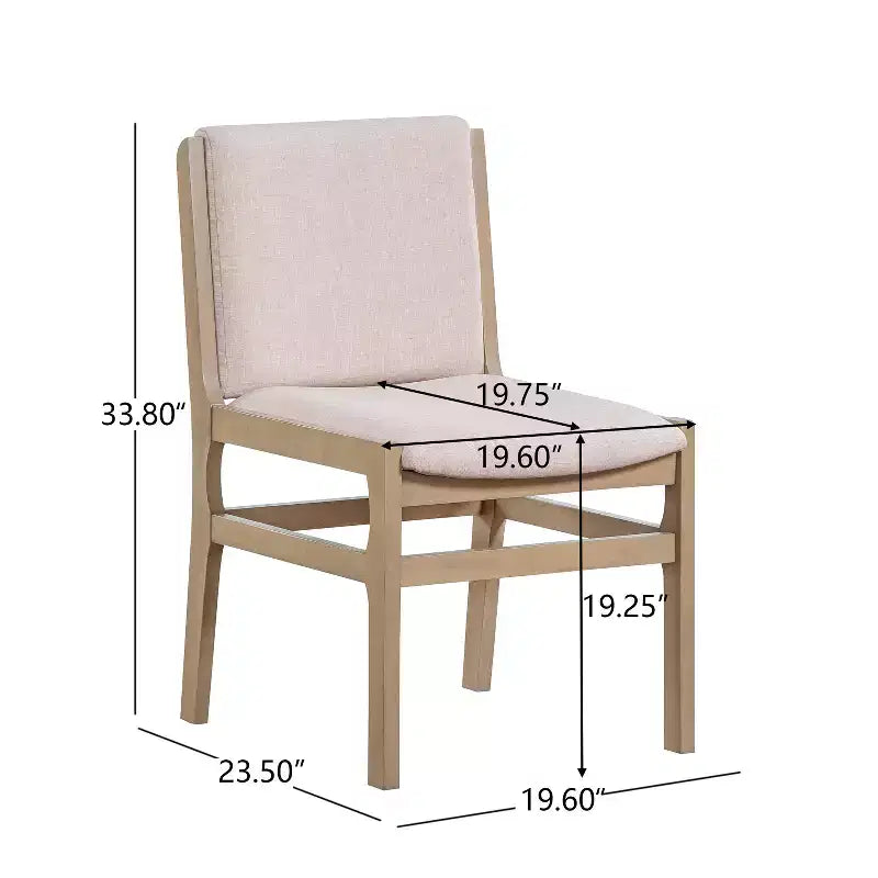 Set da pranzo imbottito contemporaneo in legno di caucciù a 5 pezzi Christopher Knight Home Kieran