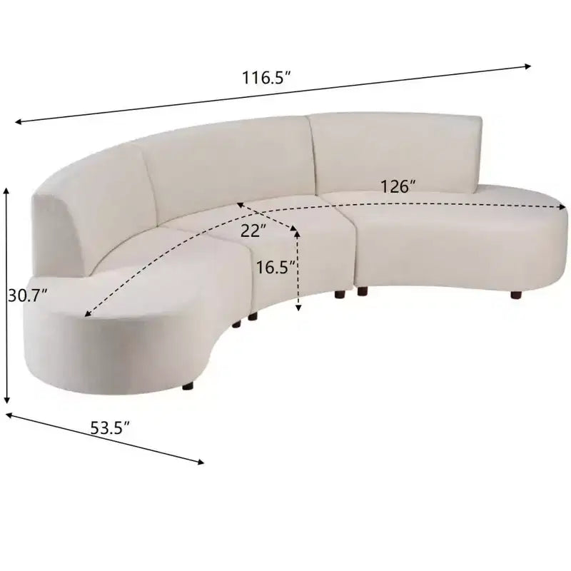 Christopher Knight Home Luno, moderan kutni komplet sofa od 5 komada, od buklea s efektom oblaka
