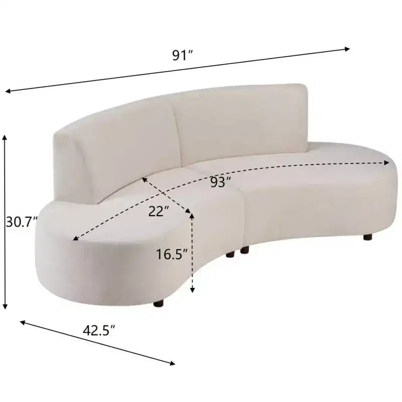 Christopher Knight Home Luno, moderan kutni komplet sofa od 5 komada, od buklea s efektom oblaka