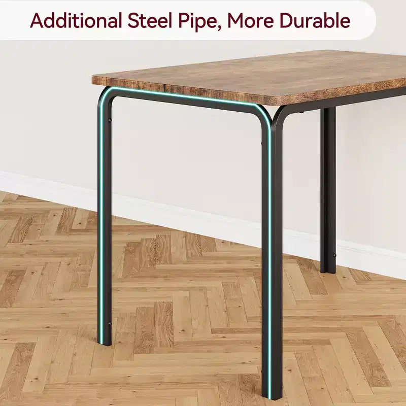 Set da pranzo salvaspazio compatto per 2 persone - Tavolo quadrato moderno con 2 sedie - Perfetto per piccoli appartamenti, cucine o angoli per la colazione