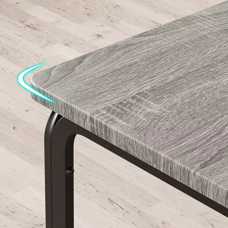 COZONY Set di 5 Pezzi Tavolo e Sedie da Cucina per 4 Persone, Set da Pranzo Rettangolare con 4 Sedie Imbottite, Set Dinette Salvaspazio