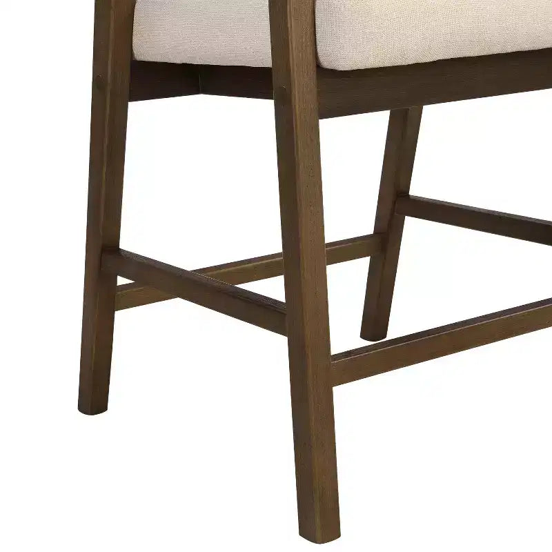 Christopher Knight Home Mirae Sgabelli da bancone Mid-Century Modern in rattan e legno di gomma, 5 pezzi, con tavolo da bancone a flauto