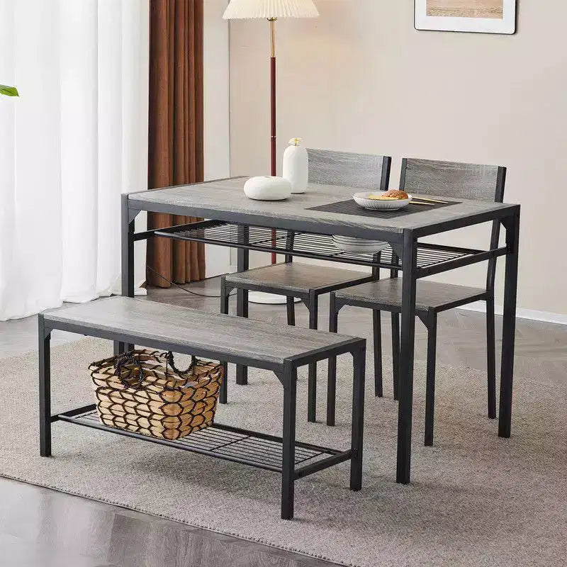 Set da pranzo Bryleah 4 con quattro gambe - quattro persone