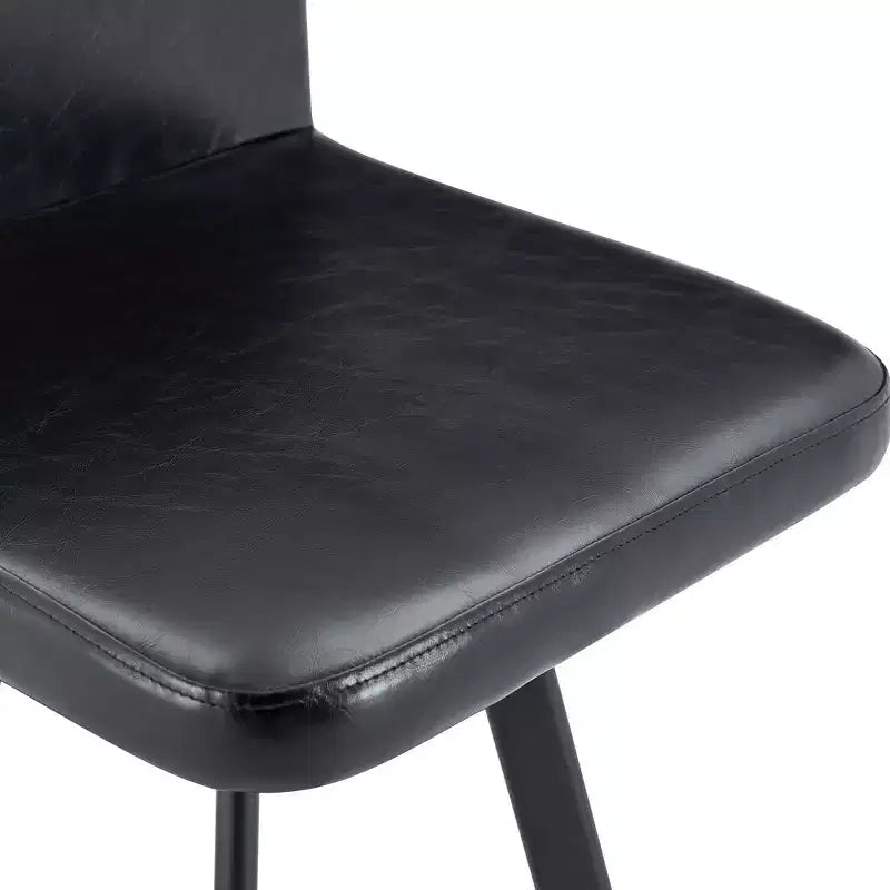 GDFStudio Vicente Set da Pranzo Moderno da 9 Pezzi in Metallo e Similpelle Imbottito con Tavolo in Legno