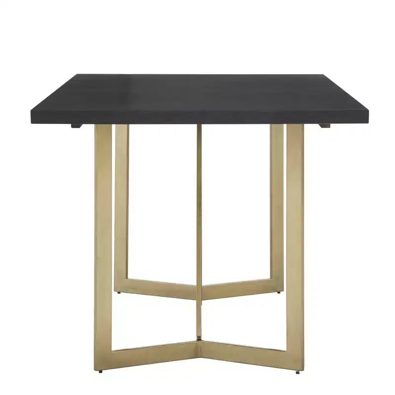 Karianne Black and Distressed Gold Finish Dining Set - iNSPIRE Q