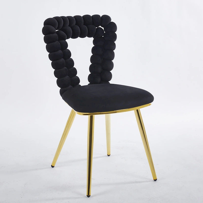 Moderne Akzentsessel in Gold und Schwarz, 22.04 (2er-Set)