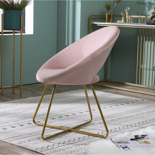 Poltrona imbottita in poliestere da 28" con base dorata