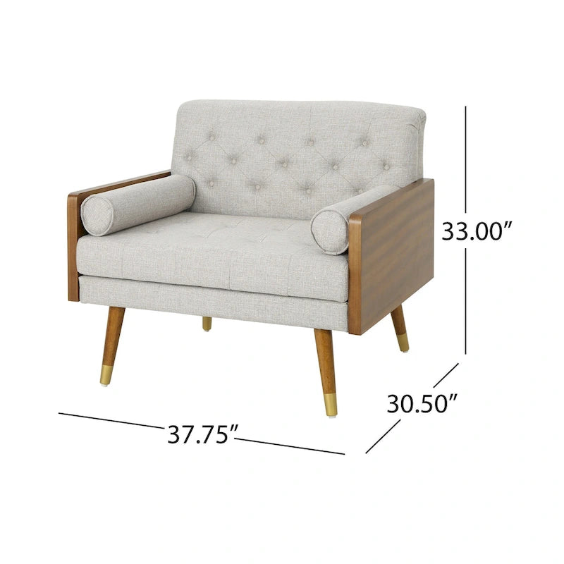 Poltrona comfort Goldline di metà secolo