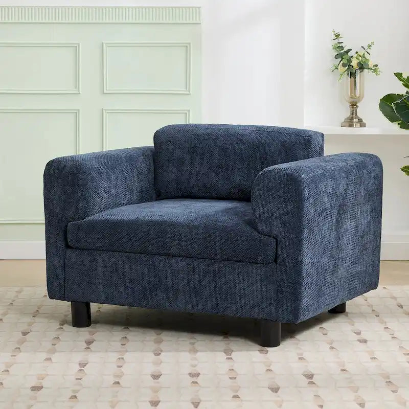 Poltrona moderna oversize comoda poltrona per camera da letto ufficio appartamento, tessuto in velluto intrecciato