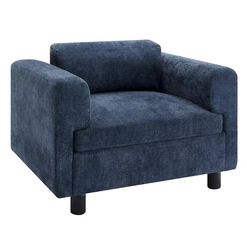 Poltrona moderna oversize comoda poltrona per camera da letto ufficio appartamento, tessuto in velluto intrecciato