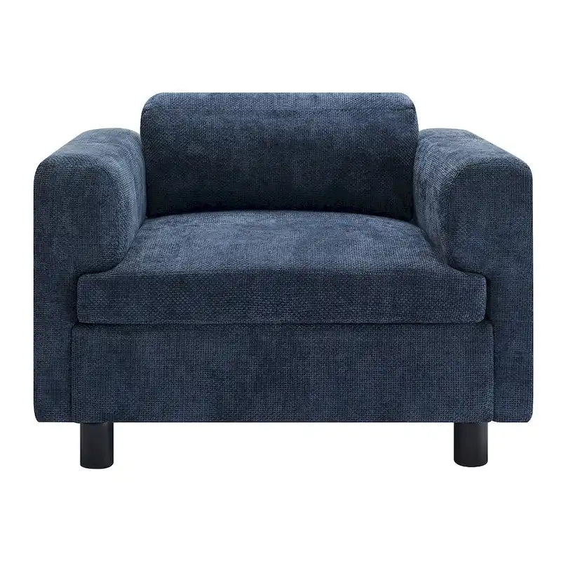 Poltrona moderna oversize comoda poltrona per camera da letto ufficio appartamento, tessuto in velluto intrecciato